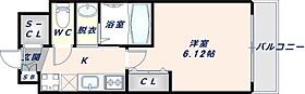 Luxe布施北III 1404 ｜ 大阪府東大阪市足代北1丁目（賃貸マンション1K・14階・21.50㎡） その2