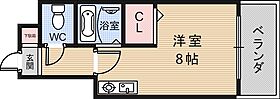 ＣＴビュー小阪 603 ｜ 大阪府東大阪市小阪2丁目（賃貸マンション1R・6階・21.20㎡） その2