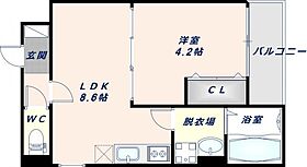 Jino徳庵  ｜ 大阪府東大阪市稲田本町3丁目（賃貸アパート1LDK・1階・30.82㎡） その2