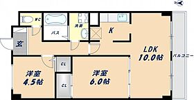 グレイス21 403 ｜ 大阪府東大阪市昭和町（賃貸マンション2LDK・4階・54.00㎡） その2