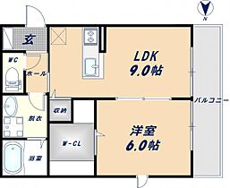 HAPPINESS30 101 ｜ 大阪府東大阪市本町（賃貸アパート1LDK・1階・40.32㎡） その2