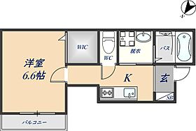 LUCITA久宝寺 102 ｜ 大阪府八尾市亀井町3丁目3-8（賃貸アパート1K・2階・24.69㎡） その2