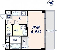 プリエール高井田 702 ｜ 大阪府東大阪市高井田本通7丁目（賃貸マンション1K・7階・23.77㎡） その2