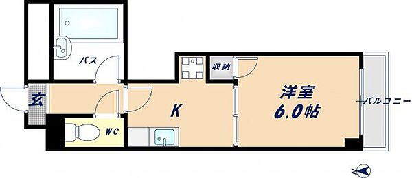 アメニティサントリーニ 402｜大阪府東大阪市菱屋東2丁目(賃貸マンション1DK・4階・23.50㎡)の写真 その2