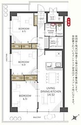 間取図画像 3LDK