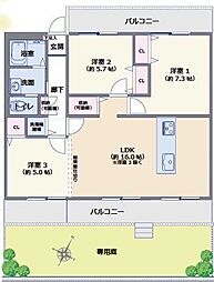 間取図画像 3LDK