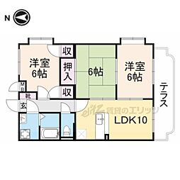 ルミエールかながわ 3階3LDKの間取り