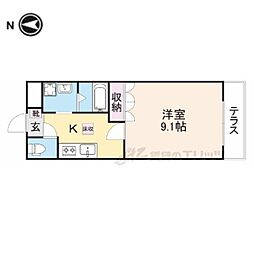 京都丹後鉄道宮豊線 峰山駅 徒歩26分の賃貸アパート 1階1Kの間取り