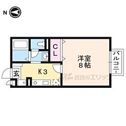 ＲＩＯ　ＡＯＮＯ　IV号館 1階1Kの間取り