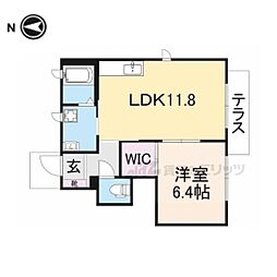 サニーフラットI 2階2LDKの間取り