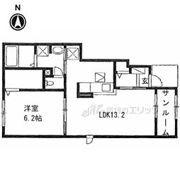 JR山陰本線 福知山駅 バス9分 東堀下車 徒歩5分の賃貸アパート 1階1LDKの間取り