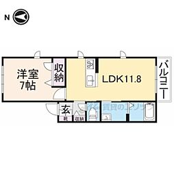シャーメゾンゴールデン・シップ 1LDKの間取図画像