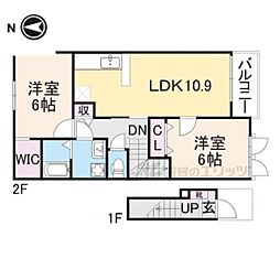 グレイスフルライフ 2LDKの間取図画像