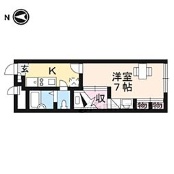 レオパレス静和 1Kの間取図画像