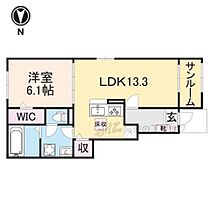 京都府南丹市園部町木崎町下ヲサ（賃貸アパート1LDK・1階・50.01㎡） その2