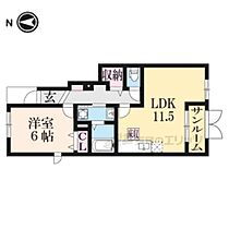 ローベルジュ 103 ｜ 京都府舞鶴市字中田（賃貸アパート1LDK・1階・47.42㎡） その2