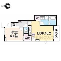 ティープラント飛鳥 105 ｜ 京都府綾部市井倉町梅ヶ畑（賃貸アパート1LDK・1階・41.02㎡） その2