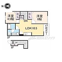 京都府福知山市猪崎小字谷田（賃貸アパート2LDK・2階・51.67㎡） その2