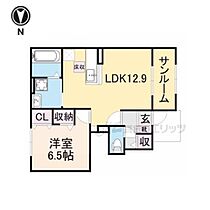 兵庫県朝来市和田山町枚田岡（賃貸アパート1LDK・1階・52.37㎡） その1