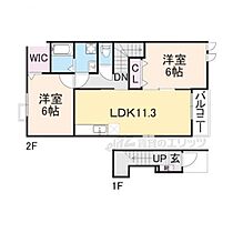 京都府福知山市字篠尾（賃貸アパート2LDK・2階・57.26㎡） その2