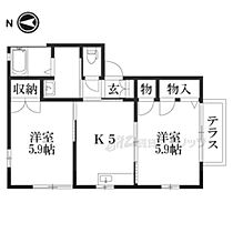 グリーンヒルズ 101 ｜ 京都府舞鶴市字朝代（賃貸アパート2K・1階・42.00㎡） その2