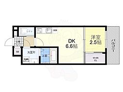 セレニテ三国プリエ 1DKの間取図画像