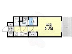 CREST TAPP 庄内 1Kの間取図画像