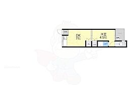 家納文化 1DKの間取図画像