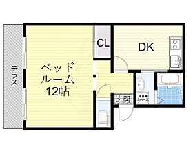 千成パークハイツアベ  ｜ 大阪府豊中市千成町２丁目4番25号（賃貸マンション1DK・3階・43.74㎡） その2