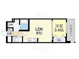 大阪府豊中市服部本町３丁目（賃貸マンション1LDK・3階・27.87㎡） その2