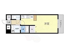 イーストアズワン ワンルームの間取図画像