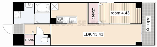 GRANDUKE正木 1003｜愛知県名古屋市中区正木２丁目(賃貸マンション1LDK・10階・45.15㎡)の写真 その2