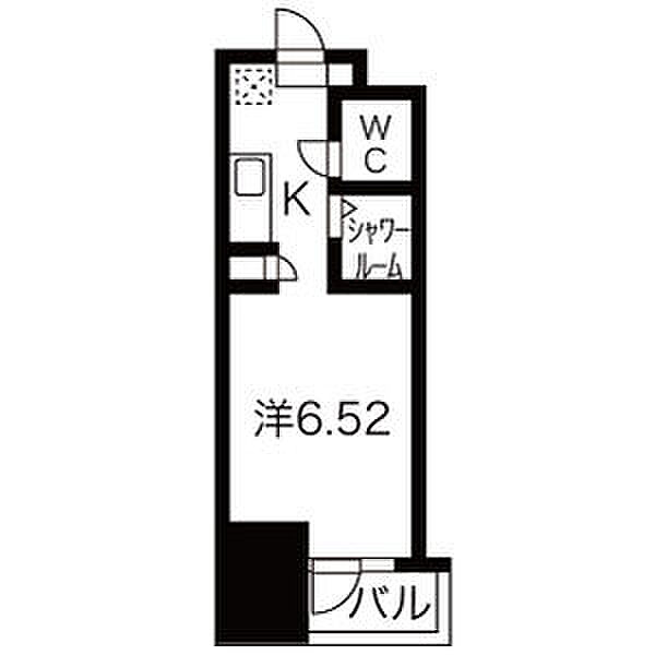 N.S.ZEAL東別院中駒ビル 204｜愛知県名古屋市中区橘１丁目(賃貸マンション1R・2階・17.89㎡)の写真 その2