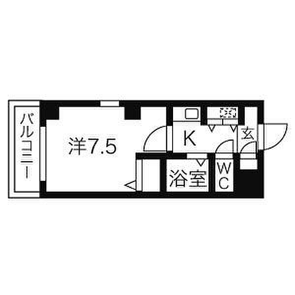 アヴァンセドミール 302｜愛知県名古屋市中区錦３丁目(賃貸マンション1K・3階・24.00㎡)の写真 その2