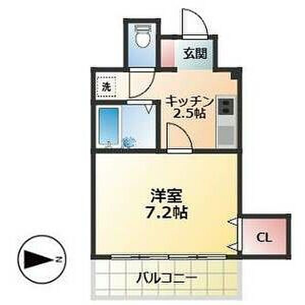 サンドリヨンゴキソ 401｜愛知県名古屋市昭和区松風町２丁目(賃貸マンション1K・4階・26.54㎡)の写真 その2