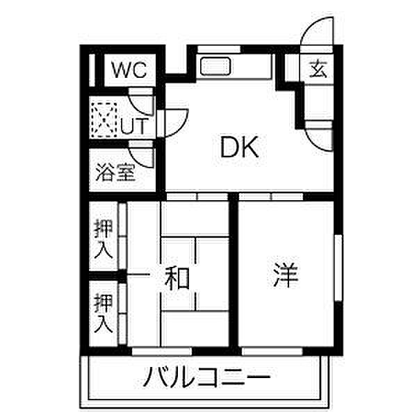 サンジョイフル 206｜愛知県名古屋市東区矢田１丁目(賃貸マンション2DK・2階・42.00㎡)の写真 その2