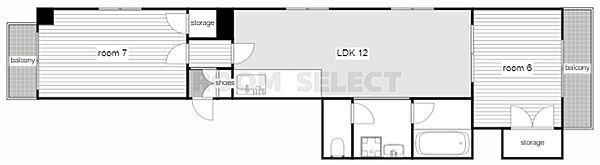 ベルシェ橘 8A｜愛知県名古屋市中区橘１丁目(賃貸マンション2LDK・8階・49.34㎡)の写真 その2