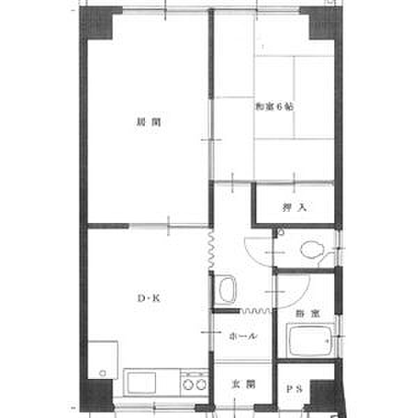 パールハイツくれない 306｜愛知県名古屋市中区富士見町(賃貸マンション2DK・3階・39.60㎡)の写真 その2