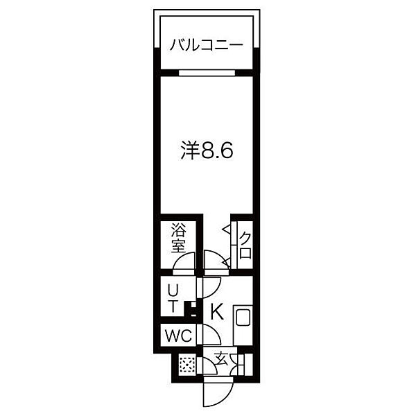 フローラル東別院 1311｜愛知県名古屋市中区平和２丁目(賃貸マンション1K・13階・26.35㎡)の写真 その2