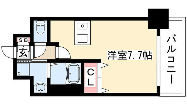 プレサンス名古屋城前 1006｜愛知県名古屋市中区丸の内２丁目(賃貸マンション1R・10階・24.98㎡)の写真 その2