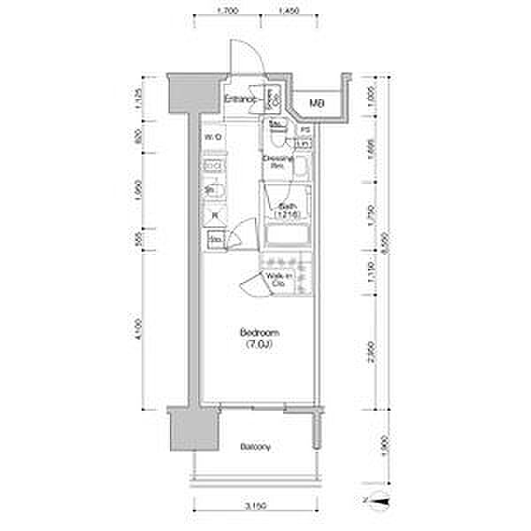 ザ・パークハビオ新栄 607｜愛知県名古屋市中区新栄１丁目(賃貸マンション1K・6階・26.17㎡)の写真 その2