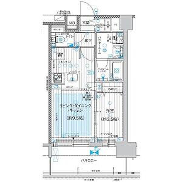 プレサンスジェネ上前津 1408｜愛知県名古屋市中区橘１丁目(賃貸マンション1LDK・14階・33.82㎡)の写真 その2