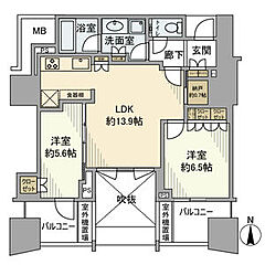物件の間取り