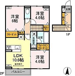 epis 広田 3LDKの間取図画像