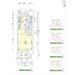 プレサンス名古屋グロウ 1Kの間取図画像