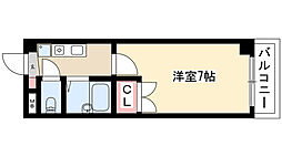 シャトル山貴 1Kの間取図画像