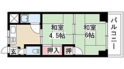 マンション丸由大村ビル 2Kの間取図画像