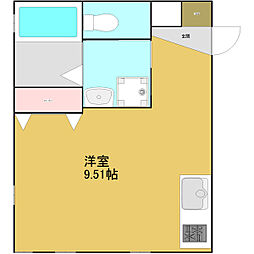 ピアチェーレ名駅 ワンルームの間取図画像