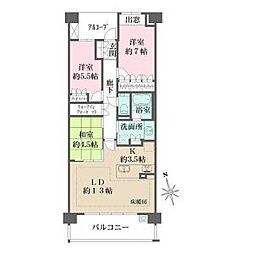 ザ・パークハウス池下 2SLDKの間取図画像
