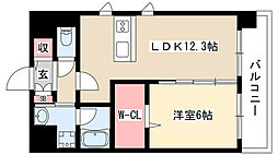 S-FORT大須観音 1LDKの間取図画像